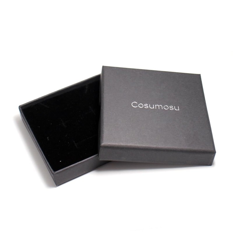 COSUMOSU 925 Sterling Silver Feather open Ring with box
