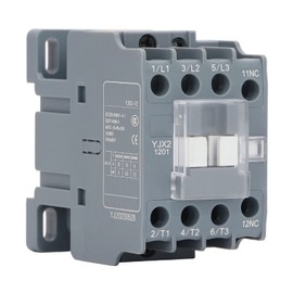 AC Contactor NC 12A Universal Rail Mount Silver Contact Low Voltage Motor Controller 220V