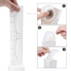 Angzhili 50 Pcs Eyebrow Ruler Stickers, Disposable Eyebrow Shaping Stencil,
