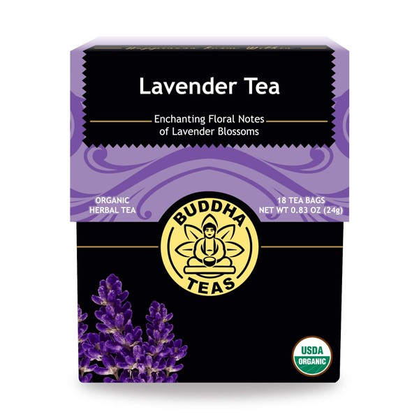 Buddha Teas Organic Lavender Tea | 18 Tea Bags