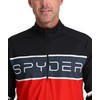Spyder Men's Premier Zip T-Neck, Volcano, Large