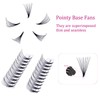 Volume Eyelashes, 14D, Russian Volume Eyelashes, C Curl, 0.07 mm,
