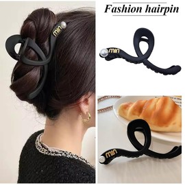 JYNVO 13cm Buchstaben - Noten Haarspange (4 Farben)