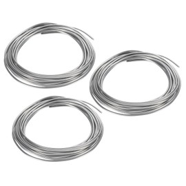 PATIKIL 99.99% High Purity Zinc Wire, 3 Rolls 12 Gauge Pure Zinc Wire 2mm Soft Beading Wire Lab Scientific Experiment Zinc Wire Tool (16.4Ft/Roll)