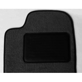 AFM NEW! Black Floor Mats 1998 - 2003 Jaguar XJ8 Set of 4 with Heel Pad  Rubber Back