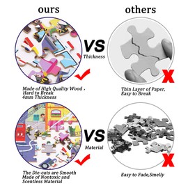 LELEMON 100 Pieces Jigsaw Puzzles in a Metal Box for Kids Age for 4-8 Boys Girls Toy Puzzles Fire Truck Ambulance Police Car Fireman Children Learning Educational Puzzles Toys