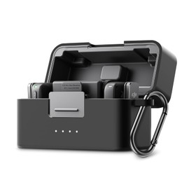 Pidynx Microphone Case for DJI Mic Mini Shockproof Charging Compartment Silicone Case