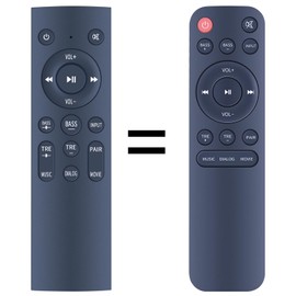 ZWP Replacement Remote Control fit for Projector/AC/TV/AV for Majority Snowdon II SNO-BAR-BLK-2 UK TV Soundbar Speaker