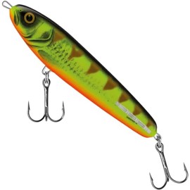 Salmo Sweeper Sinking Jerkbait Wobbler, Salmo Colours: Mat Tiger, Length / Weight / Running Behavior / Diving Depth: 14 cm / 50 g / Sinking / 1.0 m