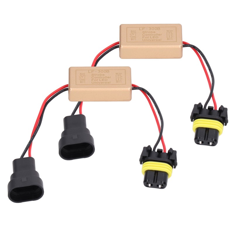 2PCS 50W LED Strobe Controller Continuous Strobe ABS Fog Light