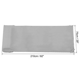 PATIKIL 210x75cm Sleeping Bag Liner Soft Lightweight Travel Camping Seat Sleep Sack Compact Sleeping Bag with Carry Bag for Adults Camping Travel Hotel Light Grey