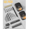 Cordless Drill, 20V MAX Power Drill Set with 2 Batteries