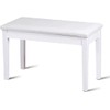 FUTADA Piano Bench with Storage, Solid Wood Piano Stool with