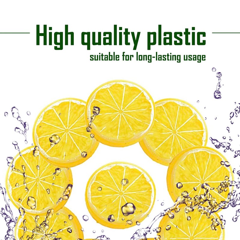 12Pcs Fake Lemon Slices Artificial - Fruit Party Decorations Fake