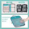 See Through Expandable Compression Packing Cubes, Mesh Travel Packing Cubes