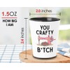 Craft Sewing Shot Glass 1.5oz - You Crafty Bch -