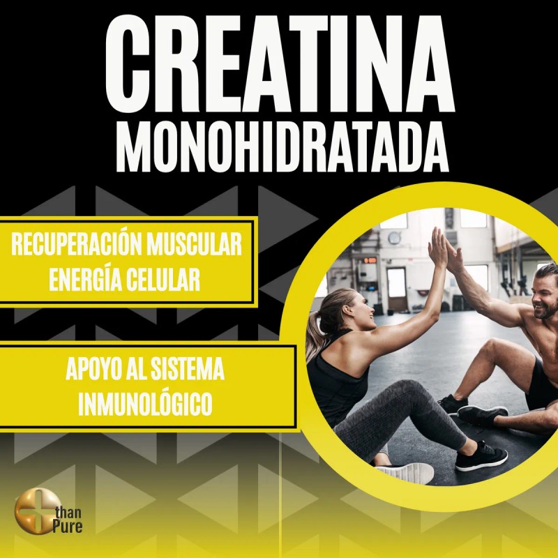 Creatina Monohidratada 300g 60 Servs + Glúteo Peptonas Kiv