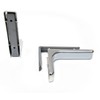 Shelf support brackets with covers 240mm Invisible/Concealed Fixings Chrome