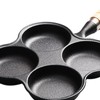 Eggs Pan 4 Cup Nonstick Cast Iron Omelette Skillet for