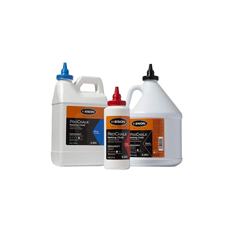Keson PM105BLUE ProChalk Permanent Marking Chalk - Level 4, Blue,
