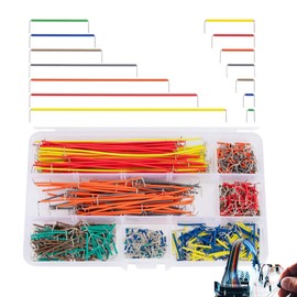 Pack of 560 Breadboard Jumper Cable Kit, Jumper Wire, Jumper, Breadboard Bridges, 14 Different Lengths, Multicoloured Jumper Cable Wires with Plastic Box for Circuit Soldering