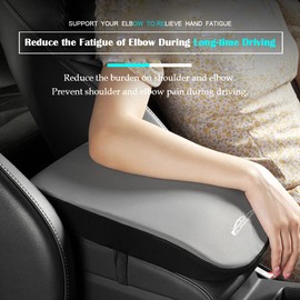 DURASIKO Advanced Car Center Console Pad,Memory Foam Car Armrest Cushion,Elbow Rest Pillow,Auto Armrest Pad,Great for Long-time Driving,Universal Car Armrest Seat Box Cover Protector for most Vehicles