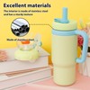 710ml Whale Fountain Style Insulated Water Bottle Dishwasher Safe Leakproof