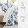 LINENS & HUTCH Bedding Bundle, Patterned Microfiber Comforter Set and
