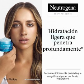 Neutrogena Hydro Boost - Gel de agua, hidratación de 24 horas para piel normal/grasa, fragancia exclusiva, hidratante facial con ácido hialurónico, cu