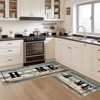 Tritard 100% Non Slip Kitchen Rugs Sets of 3 Farmhouse