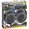 Bell+Howell Disk Lights Solar Ground Lights Stone Dark Gray -Upgraded