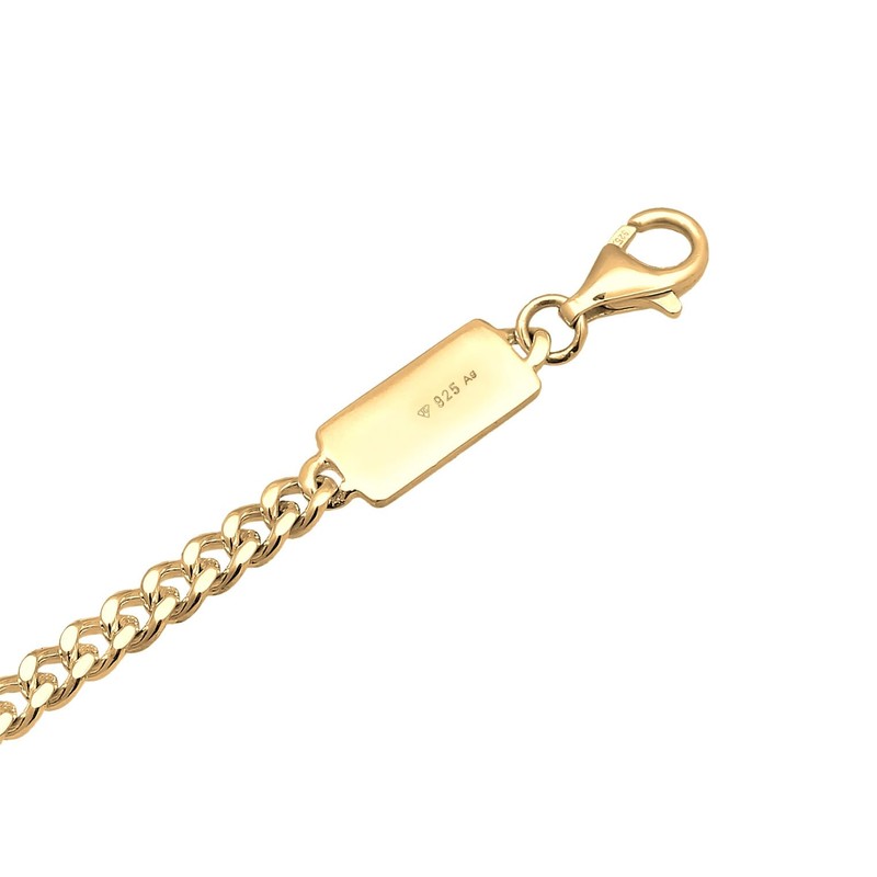 Kuzzoi Buddha Men's Bracelet Made of a Curb Chain in