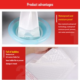 Light Pink Bubble Mailers Padded KAIXILU Mailer Envelopes L13xW10 inch-25PCS Packaging Mailing Envelope Bags Shipping Bag Bulk Pack Self Seal Package Mail Packing Business Supplies