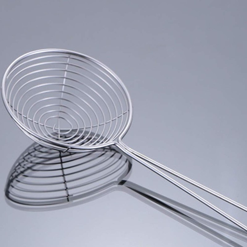 Stainless Steel Pea Strainer Draining Scoop Wire Bean Vegetable with