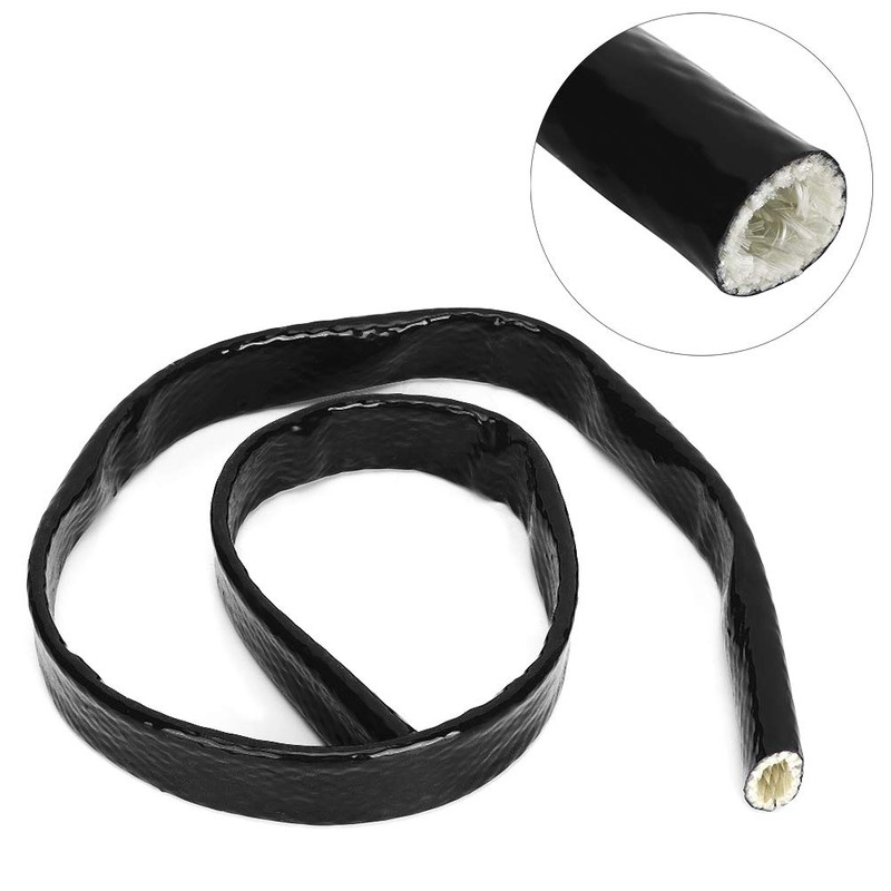 Heat Shield Sleeve AN12 Black Fire Sleeve Braid Flame Heat