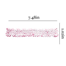 Sparkly Headbands for Women Stretchy Sequin Headband 70s Hair Accessories for Women Pink Glitter Head Bands for Women's Hair No Slip Glitter Hair Bands for Sports Disco Elastic Hairbands 2PCS