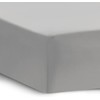 Apex Furnishings Double Fitted Sheet, Silver Grey - Brushed Microfiber