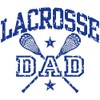 CafePress Lacrosse Dad Oval Car Bumper Sticker