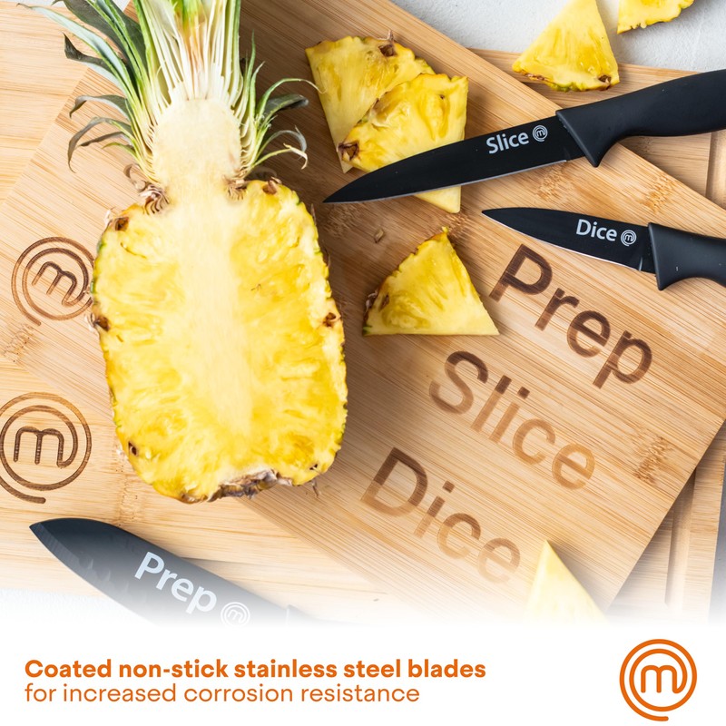 MasterChef Kitchen Knives Set of 3, Small Knife Set for