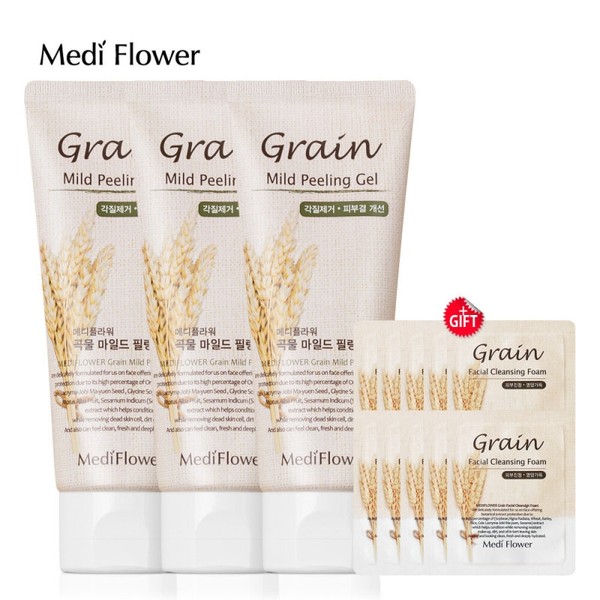 Medi Flower Mutual hypoallergenic grain mild peeling gel 100mlx3+10 grains