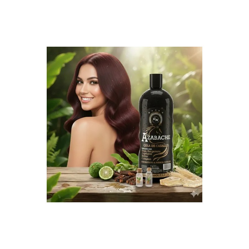 Shampoo Azabache Cola De Caballo Biotina Bergamota 2 Pack