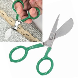 Duckbill Scissors, Carpet Pile Scissors, Applique Scissors with Duckbill Edge Shaped Paddle, Versatile Miniature Duck Billed Scissors, Mini Portable Stainless Steel Napping