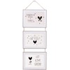 4x6 Collage Hanging Triple Picture Frames Set, 3 Opening Vertical