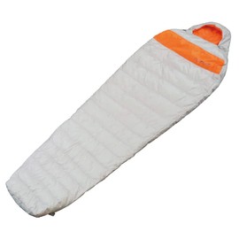 Rough & Road RR5955 600FP Motorcycle Down Sleeping Bag, Cool Gray/Orange, 82.7 x 27.6 inches (210 x 70 cm)