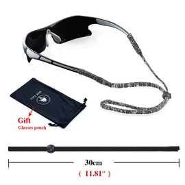 5 PCS Sports Eyeglass Strap Sunglasses Lanyard Adjustable Non-Slip Eyewear Retainer Glass Cord for Running Camping Reading Outdoor (Mix colors)