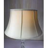 13x19x11 Egg Shell Floor Shantung Lampshade with Brass Spider Fitter