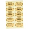 cotta 54106 Seal Shelf Life Round Craft Brown 1.4 x 0.8 inches (3.5 x 2 cm), Pack of 100
