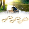 300PCS Carp Fishing Wire Eyes Sinker Steel Alloy Screw Leads