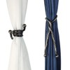 KXLife Curtain Tiebacks Clips, Decorative Drapes Holdbacks, Handmade Metal Rope