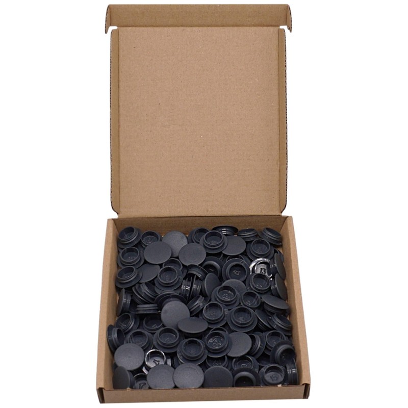 SKIR'CO Pack of 100 Plastic Hole Plugs, 14 mm, Furniture